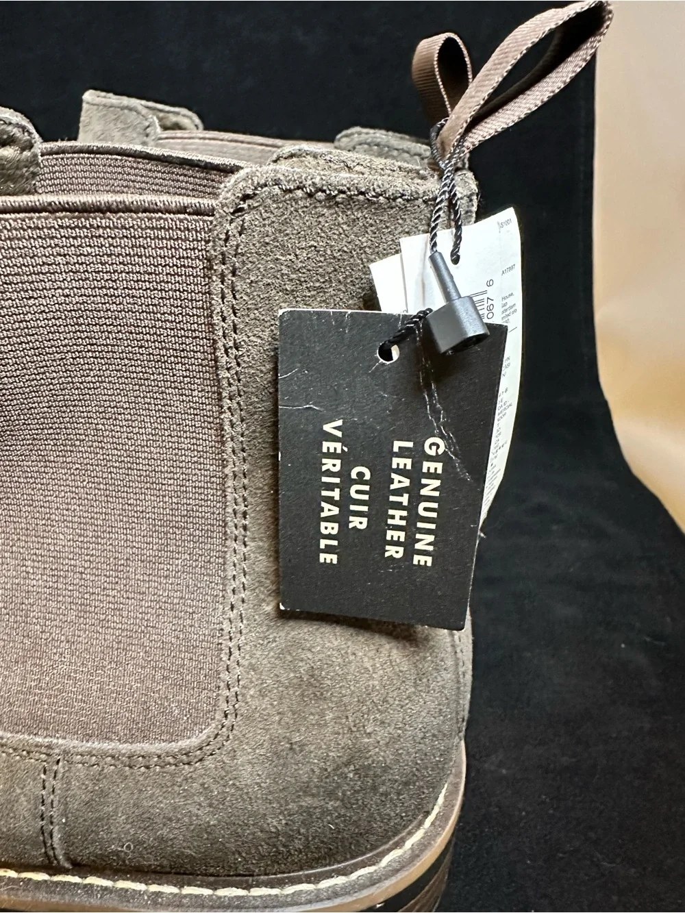 Banana Republic Factory Men's Suede Chukka Boots in Dark Taupe Brown size 12